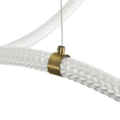 Κρεμαστό φωτιστικό οροφής LED kelvo® GLOW 65W 6500lm 360° AC 220-240V IP20 ρυθμιζόμενο λευκό CCT με χειριστήριο από 2700K έως 6000K ντιμμαριζόμενο σατινέ χρυσό βούρτσας 150x70x90cm