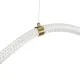 Κρεμαστό φωτιστικό οροφής LED kelvo® GLOW 105W 10500lm 360° AC 220-240V IP20 ρυθμιζόμενο λευκό CCT με χειριστήριο από 2700K έως 6000K ντιμμαριζόμενο χρυσό πλατίνα 180x180x110cm KLV-101-0158