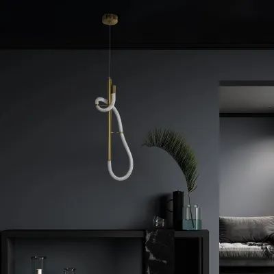 Κρεμαστό φωτιστικό οροφής LED kelvo® GLOW 24W 2400lm 360° AC 220-240V IP20 ρυθμιζόμενο λευκό CCT με On/Off 2700K/4500K/6000K χρυσό πλατίνα 24x10x62cm