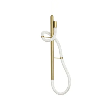 Κρεμαστό φωτιστικό οροφής LED kelvo® GLOW 24W 2400lm 360° AC 220-240V IP20 ρυθμιζόμενο λευκό CCT με On/Off 2700K/4500K/6000K χρυσό πλατίνα 24x10x62cm