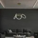 Κρεμαστό φωτιστικό οροφής LED kelvo® GLOW 36W 3600lm 360° AC 220-240V IP20 ρυθμιζόμενο λευκό CCT με χειριστήριο από 2700K έως 6000K ντιμμαριζόμενο χρυσό πλατίνα 70x70x40cm