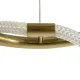 Κρεμαστό φωτιστικό οροφής LED kelvo® GLOW 36W 3600lm 360° AC 220-240V IP20 ρυθμιζόμενο λευκό CCT με χειριστήριο από 2700K έως 6000K ντιμμαριζόμενο χρυσό πλατίνα 70x70x40cm