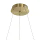 Κρεμαστό φωτιστικό οροφής LED kelvo® GLOW 36W 3600lm 360° AC 220-240V IP20 ρυθμιζόμενο λευκό CCT με χειριστήριο από 2700K έως 6000K ντιμμαριζόμενο χρυσό πλατίνα 70x70x40cm