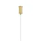 Κρεμαστό φωτιστικό οροφής LED kelvo® GLOW 34W 3400lm 360° AC 220-240V IP20 ρυθμιζόμενο λευκό CCT με χειριστήριο από 2700K έως 6000K ντιμαριζόμενο χρυσό πλατίνα 140x40x30cm KLV-101-0166