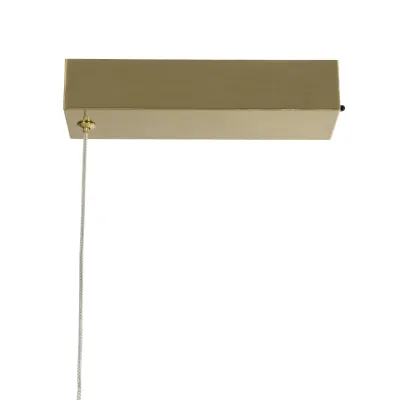 Κρεμαστό φωτιστικό οροφής LED kelvo® GLOW 34W 3400lm 360° AC 220-240V IP20 ρυθμιζόμενο λευκό CCT με χειριστήριο από 2700K έως 6000K ντιμαριζόμενο χρυσό πλατίνα 140x40x30cm KLV-101-0166
