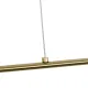 Κρεμαστό φωτιστικό οροφής LED kelvo® GLOW 15W 1500lm 360° AC 220-240V IP20 ρυθμιζόμενο λευκό CCT με χειριστήριο από 2700K έως 6000K ντιμαριζόμενο χρυσό πλατίνα 120x3x17cm Κρεμαστό φωτιστικό οροφής LED kelvo® GLOW 15W 1500lm 360° AC 220-240V IP20 ρυθμιζόμενο λευκό CCT με χειριστήριο από 2700K έως 6000K ντιμαριζόμενο χρυσό πλατίνα 120x3x17cm