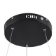 kelvo® VENOM KLV-101-0187 Κρεμαστό Φωτιστικό Οροφής LED 45W 4500lm 120° AC 220-240V IP20 Ρυθμιζόμενο Λευκό CCT με Χειριστήριο από 2700K έως 6000K Dimmable - Lumileds SMD Chip - Μαύρο Ματ - Μ60 x Π60 x Υ6.5cm - 3 Χρόνια Εγγύηση
