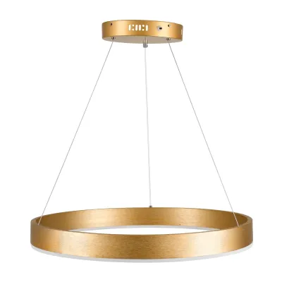 Κρεμαστό φωτιστικό οροφής LED kelvo® VENOM 45W 4500lm 120° AC 220-240V IP20 ρυθμιζόμενο λευκό CCT με χειριστήριο από 2700K έως 6000K ντιμαριζόμενο χρυσό πλατίνα 60x60x6.5cm