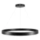 Κρεμαστό φωτιστικό οροφής LED kelvo® VENOM 67W 6700lm 120° AC 220-240V IP20 ρυθμιζόμενο λευκό CCT με χειριστήριο από 2700K έως 6000K ντιμμαριζόμενο μαύρο ματ 80x80x6.5cm