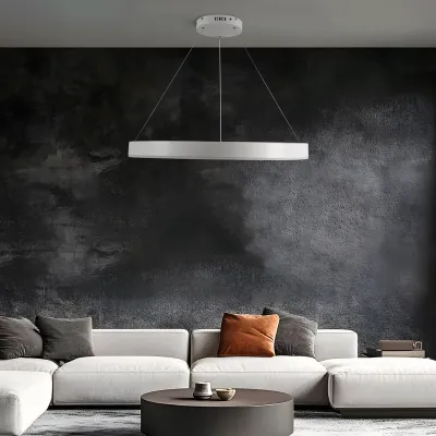 Κρεμαστό φωτιστικό οροφής LED kelvo® VENOM 67W 6700lm 120° AC 220-240V IP20 ρυθμιζόμενο λευκό CCT με χειριστήριο από 2700K έως 6000K ντιμαριζόμενο λευκό ματ 80x80x6.5cm