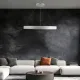 Κρεμαστό φωτιστικό οροφής LED kelvo® VENOM 67W 6700lm 120° AC 220-240V IP20 ρυθμιζόμενο λευκό CCT με χειριστήριο από 2700K έως 6000K ντιμαριζόμενο λευκό ματ 80x80x6.5cm