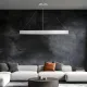 Κρεμαστό φωτιστικό οροφής LED kelvo® VENOM 75W 7500lm 120° AC 220-240V IP20 ρυθμιζόμενο λευκό CCT με χειριστήριο από 2700K έως 6000K ντιμμαριζόμενο λευκό ματ 100x100x6.5cm