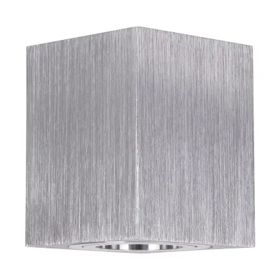 Φωτιστικό Downlight σποτ kelvo® AKIRA για λάμπα MR16 με ντουί GU10 AC 220-240V IP20 νίκελ βούρτσας 8x8x10cm