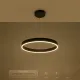 kelvo® VENOM KLV-101-0187 Κρεμαστό Φωτιστικό Οροφής LED 45W 4500lm 120° AC 220-240V IP20 Ρυθμιζόμενο Λευκό CCT με Χειριστήριο από 2700K έως 6000K Dimmable - Lumileds SMD Chip - Μαύρο Ματ - Μ60 x Π60 x Υ6.5cm - 3 Χρόνια Εγγύηση