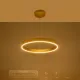 Κρεμαστό φωτιστικό οροφής LED kelvo® VENOM 45W 4500lm 120° AC 220-240V IP20 ρυθμιζόμενο λευκό CCT με χειριστήριο από 2700K έως 6000K ντιμαριζόμενο χρυσό πλατίνα 60x60x6.5cm