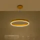 Κρεμαστό φωτιστικό οροφής LED kelvo® VENOM 45W 4500lm 120° AC 220-240V IP20 ρυθμιζόμενο λευκό CCT με χειριστήριο από 2700K έως 6000K ντιμαριζόμενο χρυσό πλατίνα 60x60x6.5cm