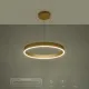 Κρεμαστό φωτιστικό οροφής LED kelvo® VENOM 45W 4500lm 120° AC 220-240V IP20 ρυθμιζόμενο λευκό CCT με χειριστήριο από 2700K έως 6000K ντιμαριζόμενο χρυσό πλατίνα 60x60x6.5cm