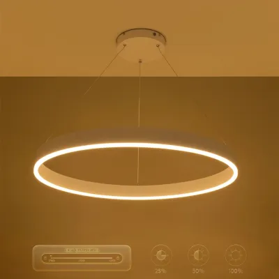 Κρεμαστό φωτιστικό οροφής LED kelvo® VENOM 67W 6700lm 120° AC 220-240V IP20 ρυθμιζόμενο λευκό CCT με χειριστήριο από 2700K έως 6000K ντιμαριζόμενο λευκό ματ 80x80x6.5cm