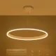 Κρεμαστό φωτιστικό οροφής LED kelvo® VENOM 67W 6700lm 120° AC 220-240V IP20 ρυθμιζόμενο λευκό CCT με χειριστήριο από 2700K έως 6000K ντιμαριζόμενο λευκό ματ 80x80x6.5cm