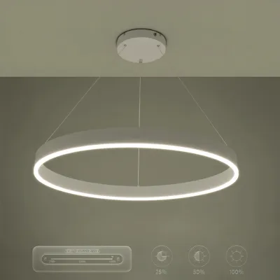 Κρεμαστό φωτιστικό οροφής LED kelvo® VENOM 67W 6700lm 120° AC 220-240V IP20 ρυθμιζόμενο λευκό CCT με χειριστήριο από 2700K έως 6000K ντιμαριζόμενο λευκό ματ 80x80x6.5cm