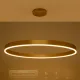 Κρεμαστό φωτιστικό οροφής LED kelvo® VENOM 75W 7500lm 120° AC 220-240V IP20 ρυθμιζόμενο λευκό CCT με χειριστήριο από 2700K έως 6000K ντιμμάριζόμενο χρυσό πλατίνα 100x100x6.5cm