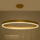 Κρεμαστό φωτιστικό οροφής LED kelvo® VENOM 75W 7500lm 120° AC 220-240V IP20 ρυθμιζόμενο λευκό CCT με χειριστήριο από 2700K έως 6000K ντιμμάριζόμενο χρυσό πλατίνα 100x100x6.5cm
