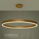 Κρεμαστό φωτιστικό οροφής LED kelvo® VENOM 75W 7500lm 120° AC 220-240V IP20 ρυθμιζόμενο λευκό CCT με χειριστήριο από 2700K έως 6000K ντιμμάριζόμενο χρυσό πλατίνα 100x100x6.5cm