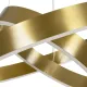 Κρεμαστό φωτιστικό οροφής LED kelvo® VENOM 75W 7500lm 120° AC 220-240V IP20 ρυθμιζόμενο λευκό CCT με χειριστήριο από 2700K έως 6000K ντιμμαριζόμενο LUMILEDs SMD χρυσό πλατίνα 60x60x40cm KLV-101-0198