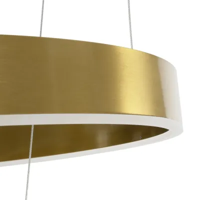 Κρεμαστό φωτιστικό οροφής LED kelvo® VENOM 75W 7500lm 120° AC 220-240V IP20 ρυθμιζόμενο λευκό CCT με χειριστήριο από 2700K έως 6000K ντιμμαριζόμενο LUMILEDs SMD χρυσό πλατίνα 60x60x40cm KLV-101-0198