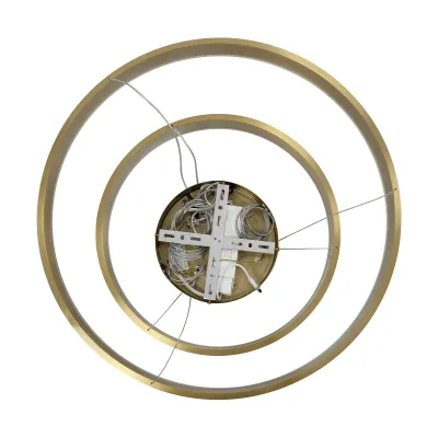 Κρεμαστό φωτιστικό οροφής LED kelvo® VENOM 75W 7500lm 120° AC 220-240V IP20 ρυθμιζόμενο λευκό CCT με χειριστήριο από 2700K έως 6000K ντιμμαριζόμενο LUMILEDs SMD χρυσό πλατίνα 60x60x40cm KLV-101-0198