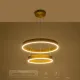 Κρεμαστό φωτιστικό οροφής LED kelvo® VENOM 75W 7500lm 120° AC 220-240V IP20 ρυθμιζόμενο λευκό CCT με χειριστήριο από 2700K έως 6000K ντιμμαριζόμενο LUMILEDs SMD χρυσό πλατίνα 60x60x40cm KLV-101-0198