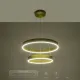 Κρεμαστό φωτιστικό οροφής LED kelvo® VENOM 75W 7500lm 120° AC 220-240V IP20 ρυθμιζόμενο λευκό CCT με χειριστήριο από 2700K έως 6000K ντιμμαριζόμενο LUMILEDs SMD χρυσό πλατίνα 60x60x40cm KLV-101-0198