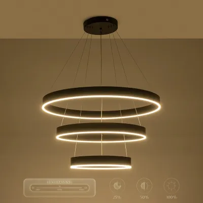 Κρεμαστό φωτιστικό οροφής LED kelvo® VENOM 120W 12000lm 120° AC 220-240V IP20 ρυθμιζόμενο λευκό CCT με χειριστήριο από 2700K έως 6000K ντιμμαριζόμενο μαύρο ματ 80x80x80cm Κρεμαστό φωτιστικό οροφής LED kelvo® VENOM 120W 12000lm 120° AC 220-240V IP20 ρυθμιζόμενο λευκό CCT με χειριστήριο από 2700K έως 6000K ντιμμαριζόμενο μαύρο ματ 80x80x80cm