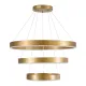 Κρεμαστό φωτιστικό οροφής LED kelvo® VENOM 120W 12000lm 120° AC 220-240V IP20 ρυθμιζόμενο λευκό CCT με χειριστήριο από 2700K έως 6000K ντιμμαριζόμενο χρυσό πλατίνα 80x80x80cm KLV-101-0201