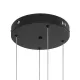 Κρεμαστό φωτιστικό οροφής LED kelvo® VENOM 150W 15000lm 120° AC 220-240V IP20 ρυθμιζόμενο λευκό CCT με χειριστήριο από 2700K έως 6000K ντιμμαριζόμενο μαύρο ματ 150x90x60cm KLV-101-0202