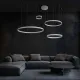 Κρεμαστό φωτιστικό οροφής LED kelvo® VENOM 150W 15000lm 120° AC 220-240V IP20 ρυθμιζόμενο λευκό CCT με χειριστήριο από 2700K έως 6000K ντιμαριζόμενο λευκό ματ 150x90x60cm