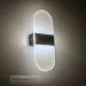GLOBOSTAR® RARE 61337 Μοντέρνο Φωτιστικό Τοίχου - Απλίκα LED 5W 600lm 180° AC 220-240V IP20 Ρυθμιζόμενο Λευκό CCT με On/Off 2700K/4500K/6000K - Lumileds SMD Chip - Μαύρο Ματ - Μ10 x Π5 x Υ27.5cm - 3 Χρόνια Εγγύηση