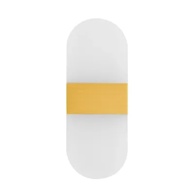 GLOBOSTAR® RARE 61338 Μοντέρνο Φωτιστικό Τοίχου - Απλίκα LED 5W 600lm 180° AC 220-240V IP20 Ρυθμιζόμενο Λευκό CCT με On/Off 2700K/4500K/6000K - Lumileds SMD Chip - Χρυσό Βούρτσας - Μ10 x Π5 x Υ27.5cm - 3 Χρόνια Εγγύηση
