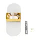 GLOBOSTAR® RARE 61338 Μοντέρνο Φωτιστικό Τοίχου - Απλίκα LED 5W 600lm 180° AC 220-240V IP20 Ρυθμιζόμενο Λευκό CCT με On/Off 2700K/4500K/6000K - Lumileds SMD Chip - Χρυσό Βούρτσας - Μ10 x Π5 x Υ27.5cm - 3 Χρόνια Εγγύηση