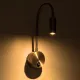 GLOBOSTAR® GOOSE 61692 Μοντέρνο Φωτιστικό Τοίχου - Απλίκα Ξενοδοχείου Reading Light LED 3W 300lm 36° AC 220-240V IP20 Θερμό Λευκό 2700K - CREE XPE Chip & TÜV SÜD Driver - Χρυσό Βούρτσας - Μ6.5 x Π15 xΥ24.5cm - 3 Χρόνια Εγγύηση