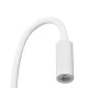 GLOBOSTAR® GOOSE 61688 Μοντέρνο Φωτιστικό Τοίχου - Απλίκα Ξενοδοχείου Reading Light LED 3W 300lm 36° AC 220-240V IP20 Θερμό Λευκό 2700K - CREE XPE Chip & TÜV SÜD Driver - Λευκό Ματ - Μ6.5 x Π15 x Υ24.5cm - 3 Χρόνια Εγγύηση