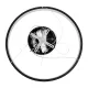 Κρεμαστό φωτιστικό οροφής LED kelvo® NEMESIS 45W 4500lm 180° AC 220-240V IP20 ρυθμιζόμενο λευκό φως CCT με χειριστήριο από 2700K έως 6000K ντιμμαριζόμενο μαύρο ματ 60x60x4cm