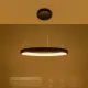 Κρεμαστό φωτιστικό οροφής LED kelvo® NEMESIS 45W 4500lm 180° AC 220-240V IP20 ρυθμιζόμενο λευκό φως CCT με χειριστήριο από 2700K έως 6000K ντιμμαριζόμενο μαύρο ματ 60x60x4cm