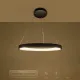 Κρεμαστό φωτιστικό οροφής LED kelvo® NEMESIS 45W 4500lm 180° AC 220-240V IP20 ρυθμιζόμενο λευκό φως CCT με χειριστήριο από 2700K έως 6000K ντιμμαριζόμενο μαύρο ματ 60x60x4cm