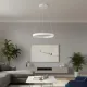 Κρεμαστό φωτιστικό οροφής LED kelvo® NEMESIS 45W 4500lm 180° AC 220-240V IP20 ρυθμιζόμενο λευκό CCT με χειριστήριο από 2700K έως 6000K ντιμμαριζόμενο λευκό ματ 60x60x4cm Κρεμαστό φωτιστικό οροφής LED kelvo® NEMESIS 45W 4500lm 180° AC 220-240V IP20 ρυθμιζόμενο λευκό CCT με χειριστήριο από 2700K έως 6000K ντιμμαριζόμενο λευκό ματ 60x60x4cm