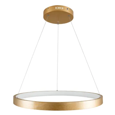 Κρεμαστό φωτιστικό οροφής LED kelvo® NEMESIS 45W 4500lm 180° AC 220-240V IP20 ρυθμιζόμενο λευκό CCT με χειριστήριο από 2700K έως 6000K ντιμαριζόμενο χρυσό πλατίνα 60x60x4cm KLV-101-0210