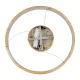 Κρεμαστό φωτιστικό οροφής LED kelvo® NEMESIS 45W 4500lm 180° AC 220-240V IP20 ρυθμιζόμενο λευκό CCT με χειριστήριο από 2700K έως 6000K ντιμαριζόμενο χρυσό πλατίνα 60x60x4cm KLV-101-0210