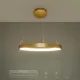 Κρεμαστό φωτιστικό οροφής LED kelvo® NEMESIS 45W 4500lm 180° AC 220-240V IP20 ρυθμιζόμενο λευκό CCT με χειριστήριο από 2700K έως 6000K ντιμαριζόμενο χρυσό πλατίνα 60x60x4cm KLV-101-0210