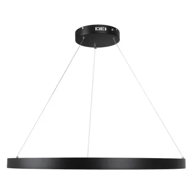 Κρεμαστό φωτιστικό οροφής LED kelvo® NEMESIS 67W 6700lm 180° AC 220-240V IP20 ρυθμιζόμενο λευκό CCT με χειριστήριο από 2700K έως 6000K ντιμμαριζόμενο μαύρο ματ 80x80x4cm