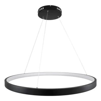 Κρεμαστό φωτιστικό οροφής LED kelvo® NEMESIS 67W 6700lm 180° AC 220-240V IP20 ρυθμιζόμενο λευκό CCT με χειριστήριο από 2700K έως 6000K ντιμμαριζόμενο μαύρο ματ 80x80x4cm